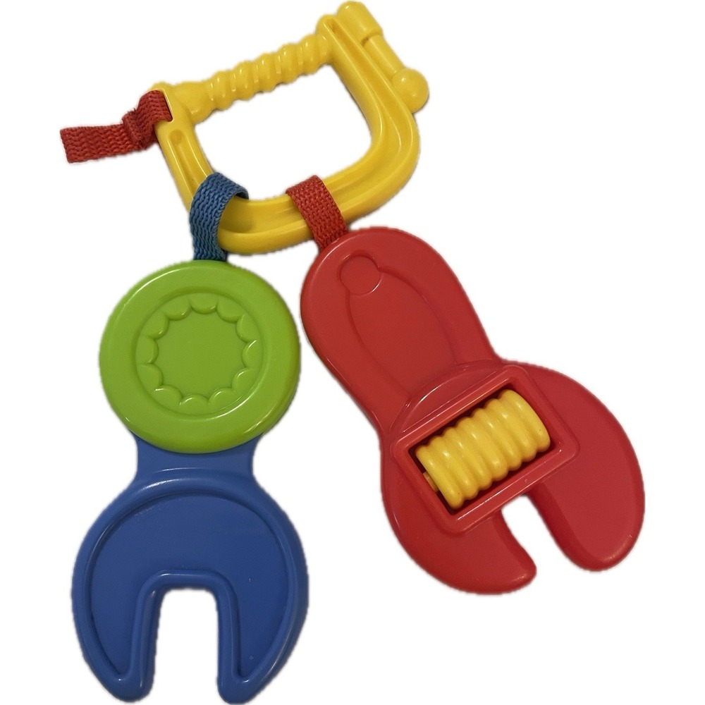 Fisher Price Fun To Fix It Teething Rings Tool Set Baby Rattle Wrench